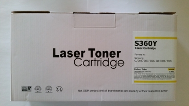 Rebuilt Toner Samsung CLT-Y406S Yellow 1K