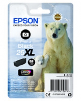 Original Tintenpatrone Epson T2631XL Photo-Schwarz  8,7ml