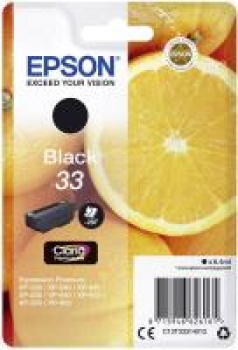 Original Tintenpatrone Epson T3331 BK Schwarz