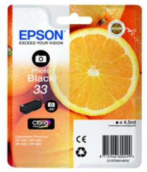 Original Tintenpatrone Epson T3341 PhBK Photoschwarz