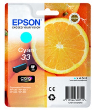 Original Tintenpatrone Epson T3342 C Cyan