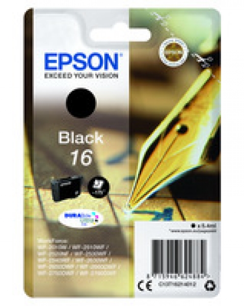 Original Tintenpatrone Epson T1621 Schwarz 5,4ml