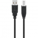 Drucker Anschlusskabel USB2.0 A-B (ST-ST) 1,8m Black/Grey